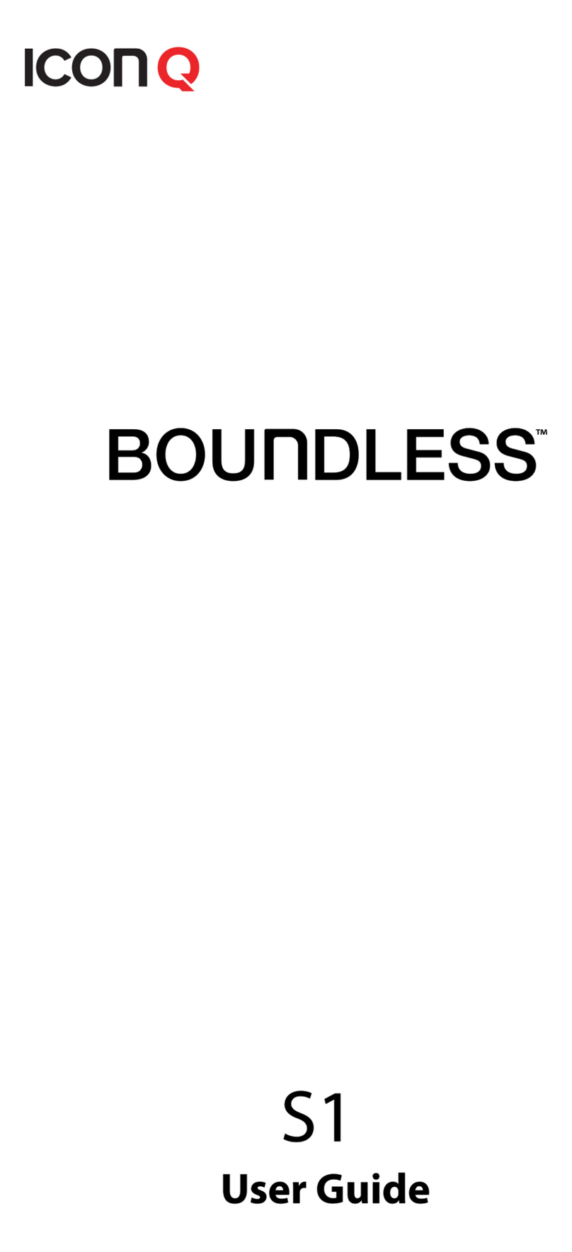 Icon Q Boundless S1 user guide