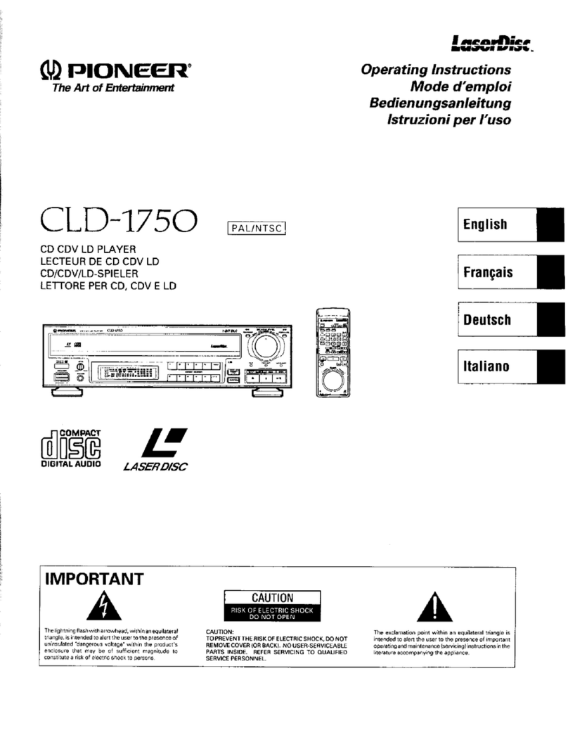 Pioneer CLD-1750 User manual