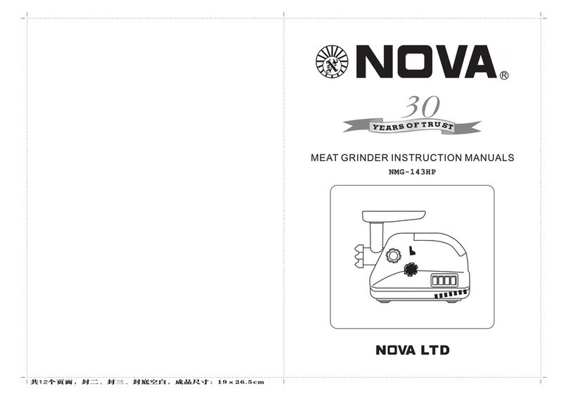 Nova NMG-143HP Instruction manuals