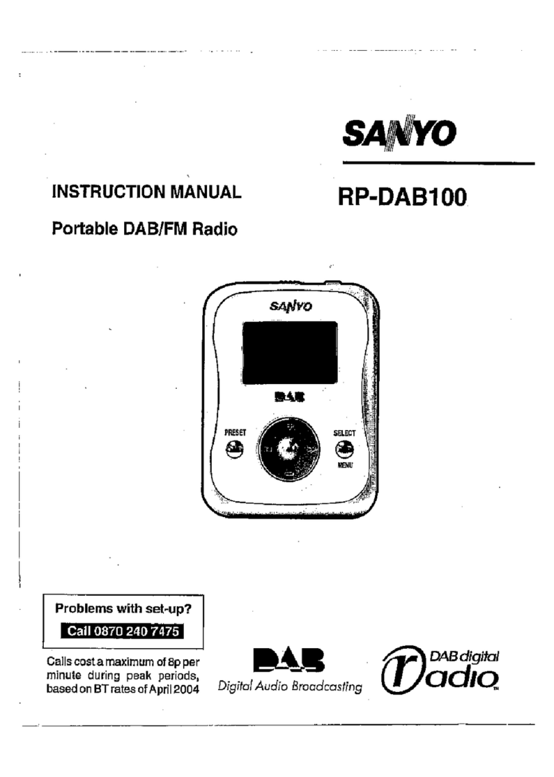 Sanyo RP-DAB100 User manual