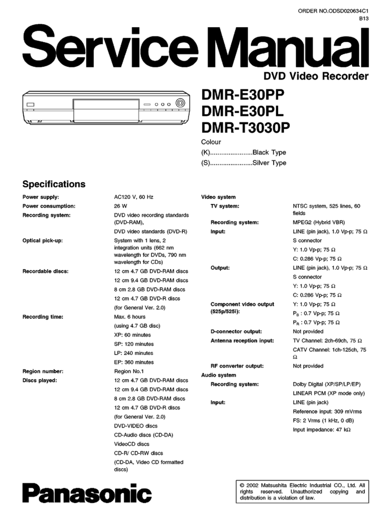 Panasonic DMRE30PP User manual