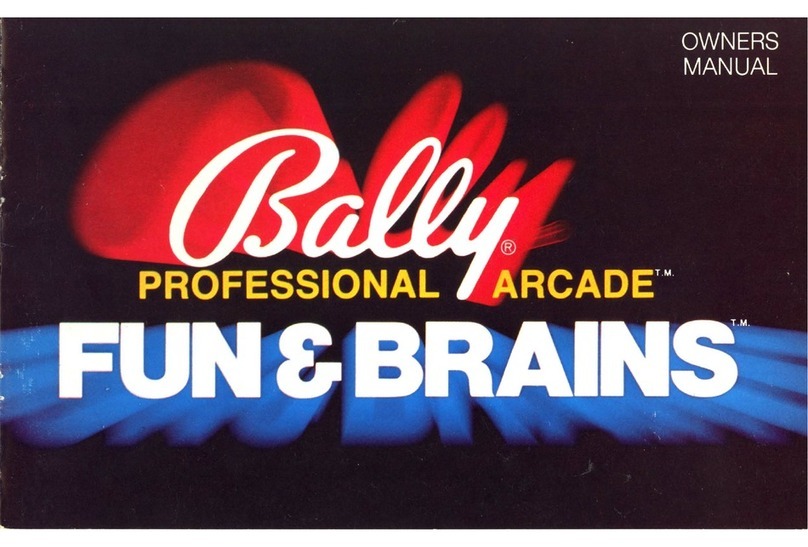 Bally Professional Arcade Fun & Brains owner's manual