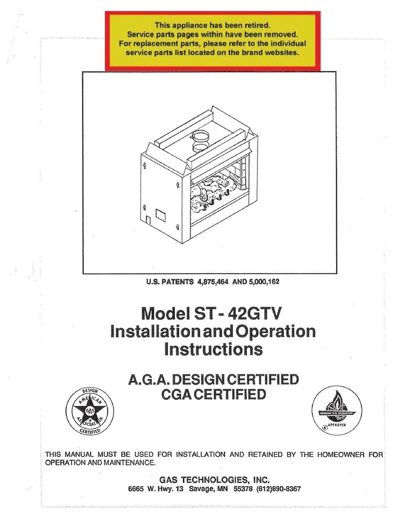 GTI ST-42GTV Installation and operation instructions