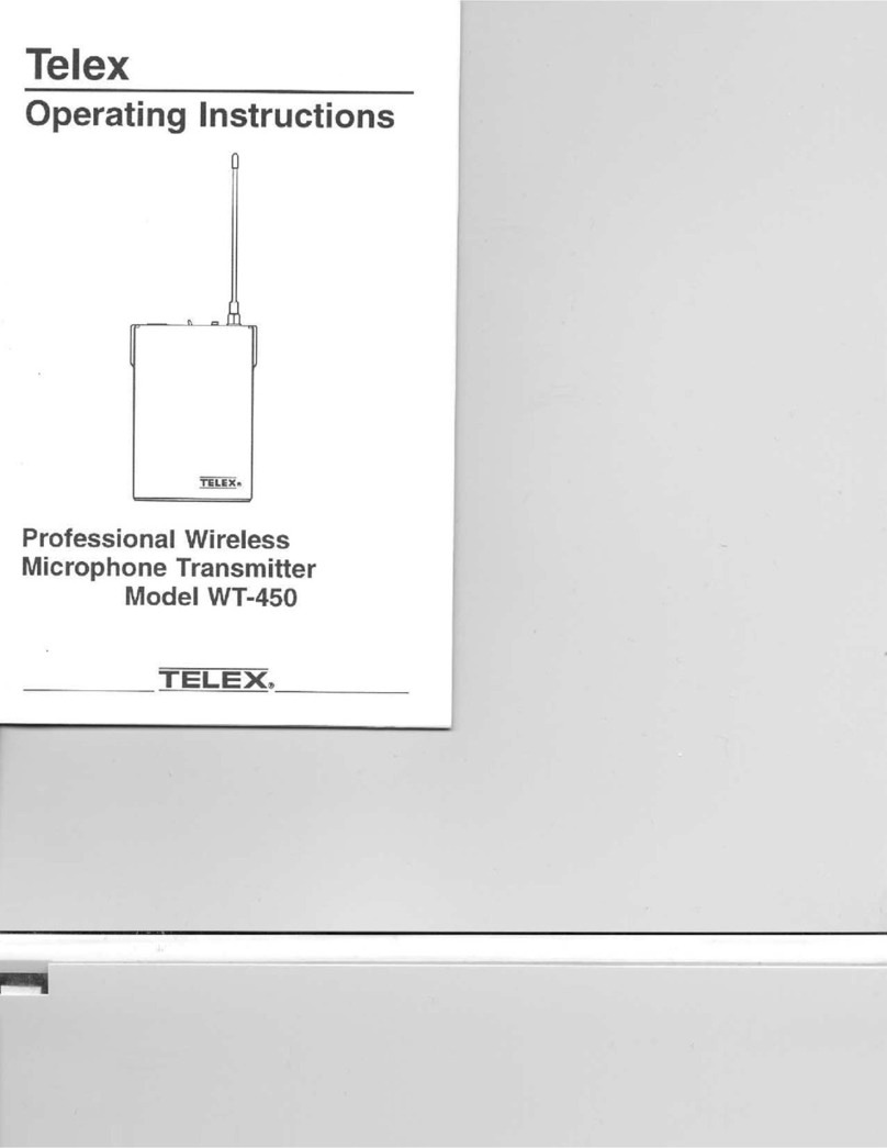Telex WT-450 operating instructions