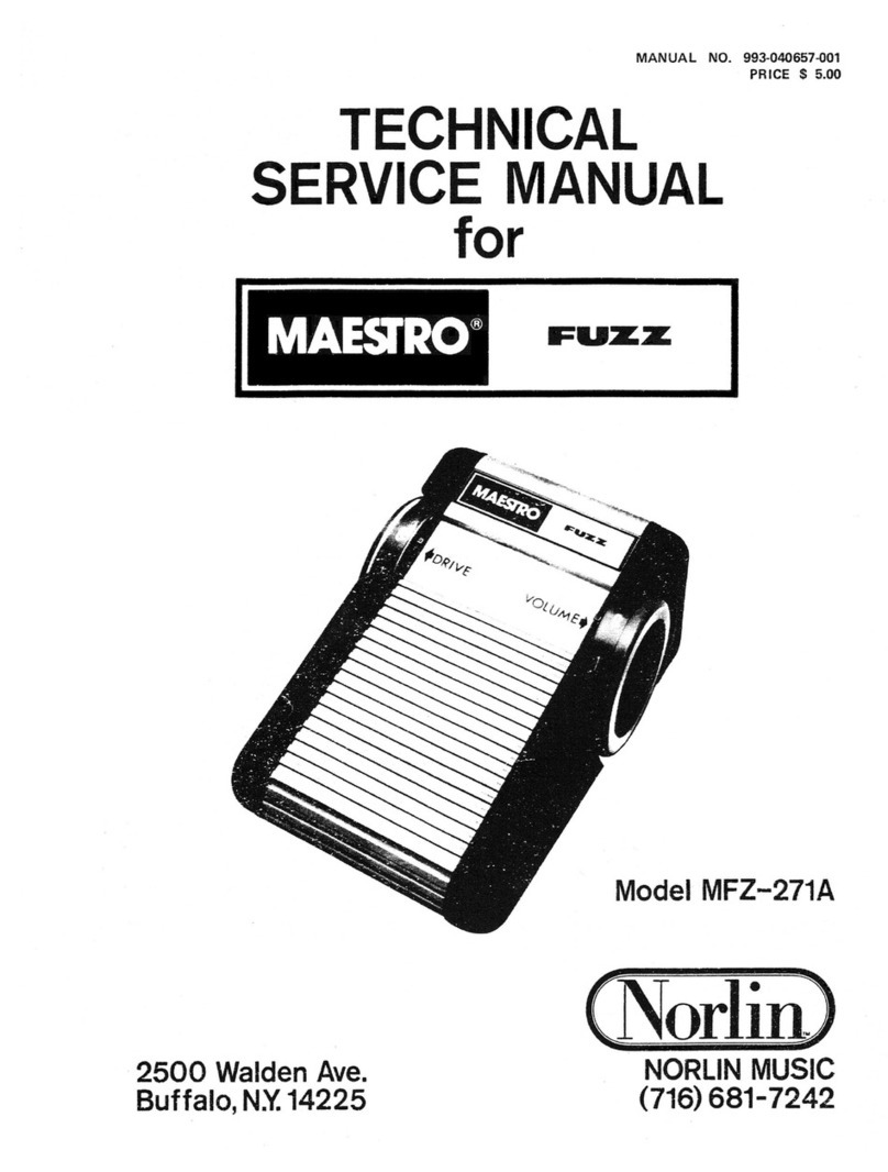 Maestro MFZ-271A Fuzz Operating manual