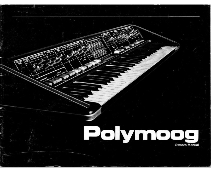 Moog Polymoog owner's manual