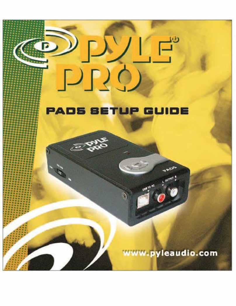 Pyle Pro PAD5 Setup guide