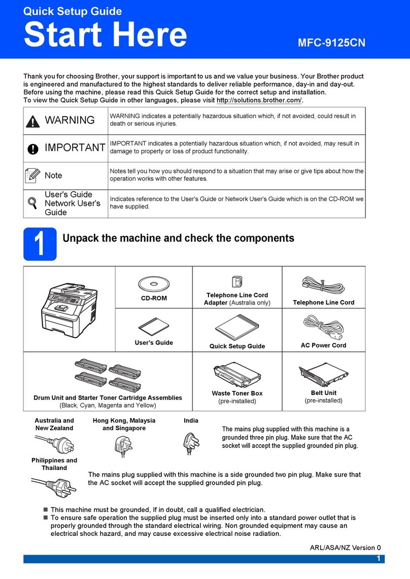 Brother MFC-9125CN User manual