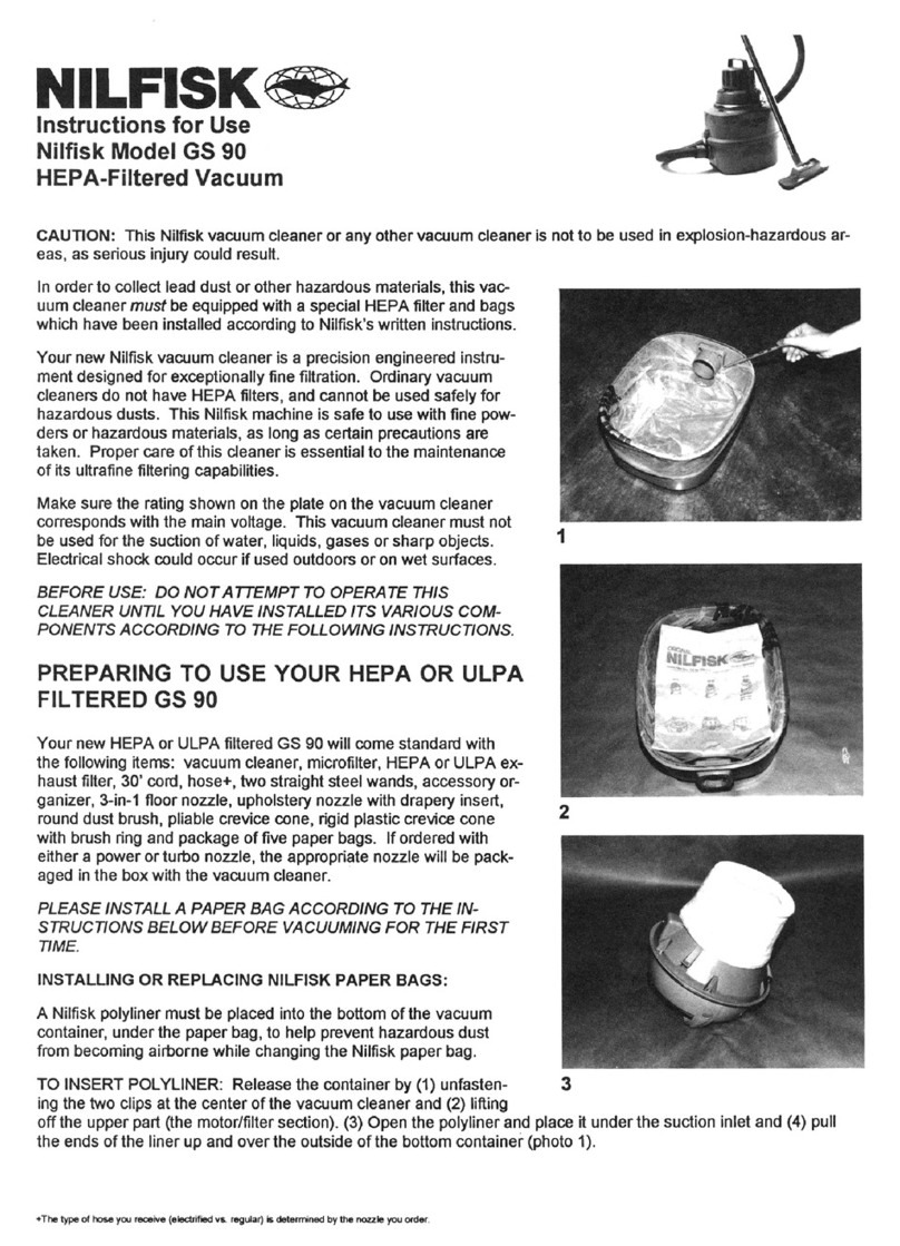 Nilfisk-Euroclean GS 90 Instructions for use