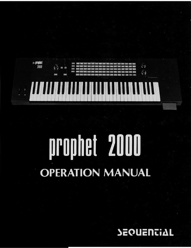 Sequential Prophet 2000 Operation manual