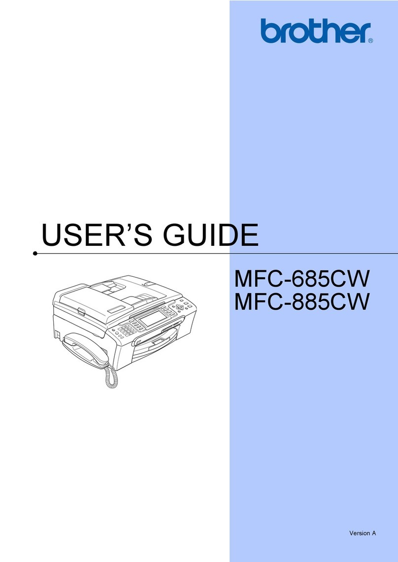 Brother MFC 685CW - Color Inkjet - All-in-One User manual
