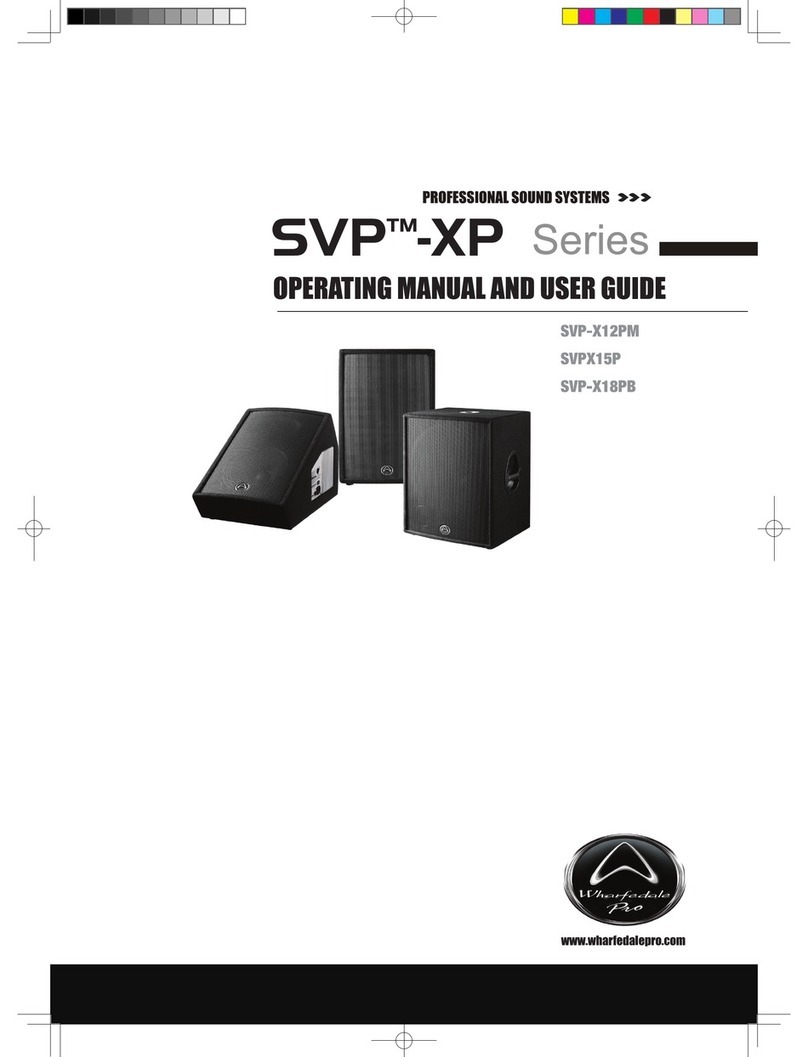 Wharfedale Pro SVP-X12PM Operating manual and user guide