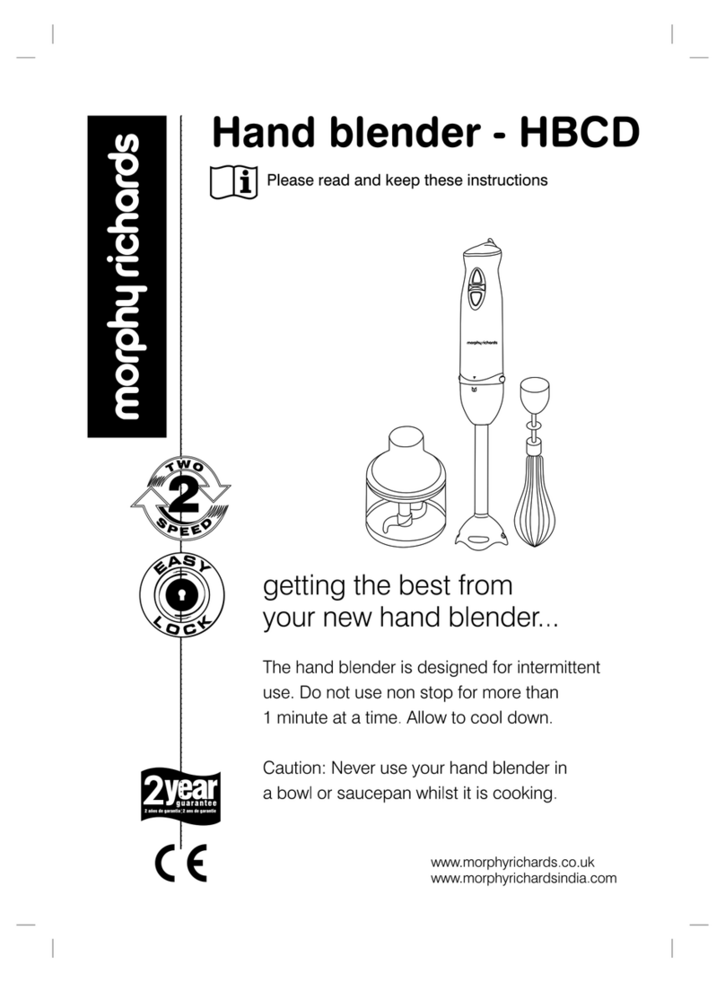 Morphy Richards HBCD User manual