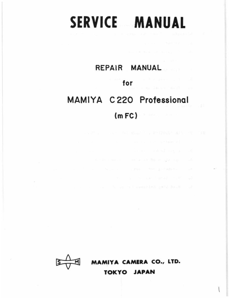 Mamiya C220 Professional User manual Mamiya C220 Professional User manual