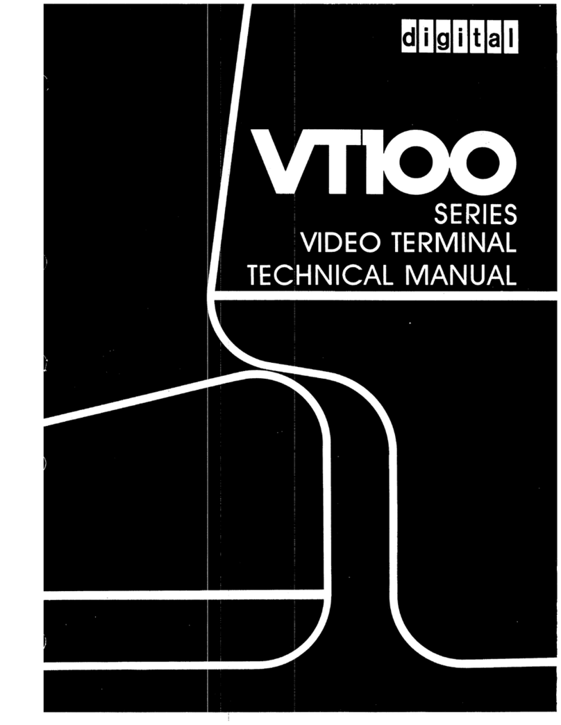 Digital Equipment VT100 User manual Digital Equipment VT100 User manual