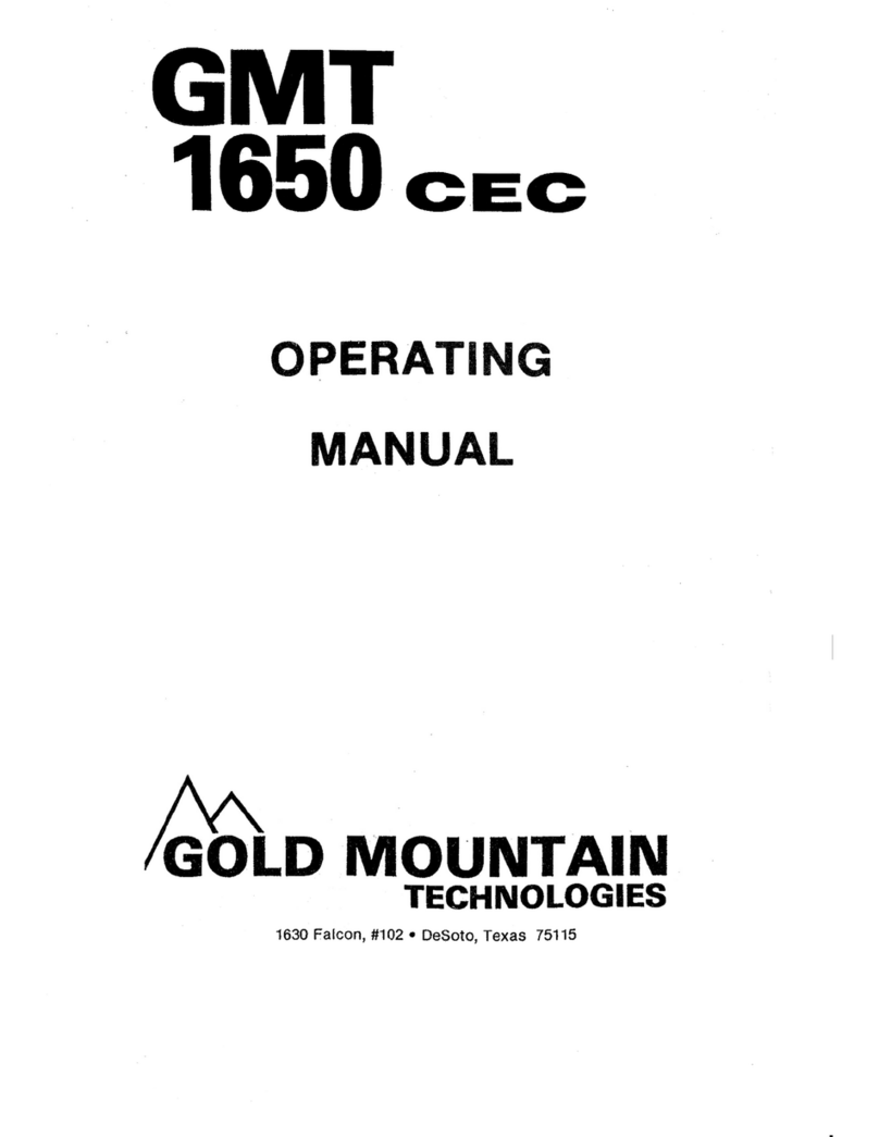 Gold Mountain GMT 1650 cec operating manual
