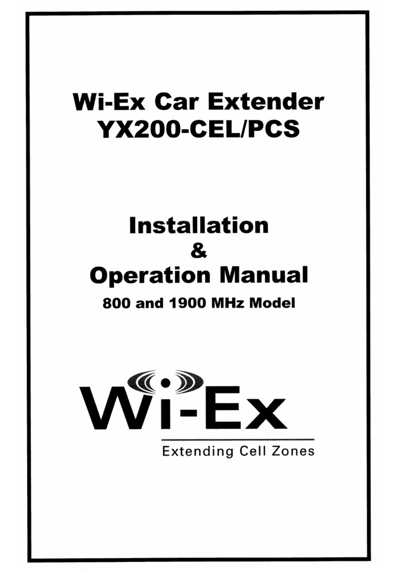 Wi-Ex YX-200CEL Installation & operation manual
