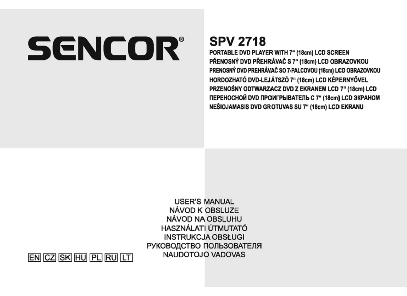 Sencor SPV 2718 user manual