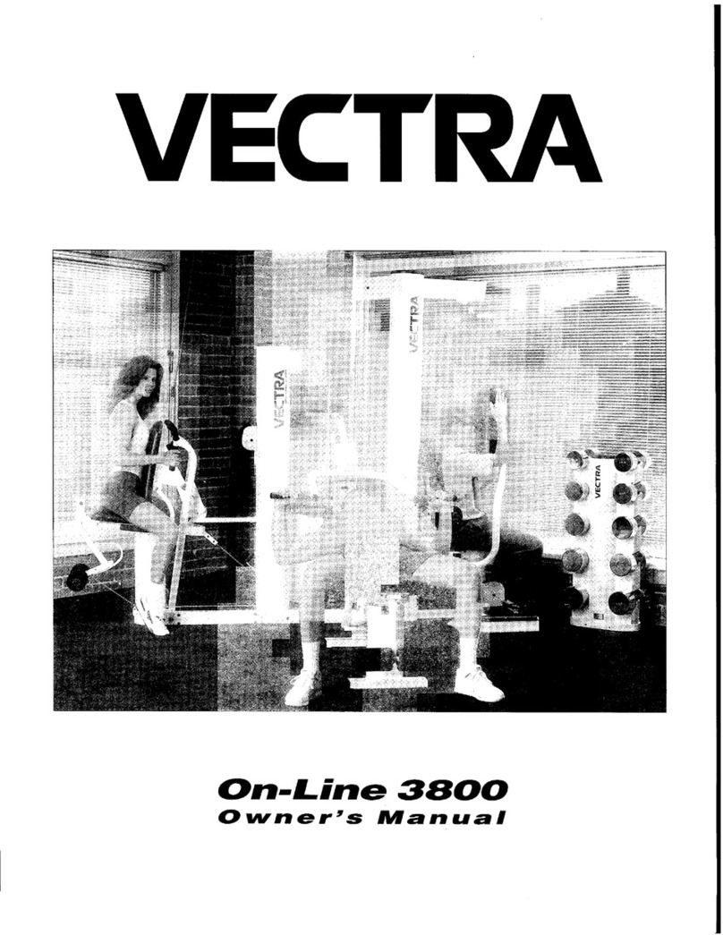 Vectra Fitness On-Line 3800 owner's manual