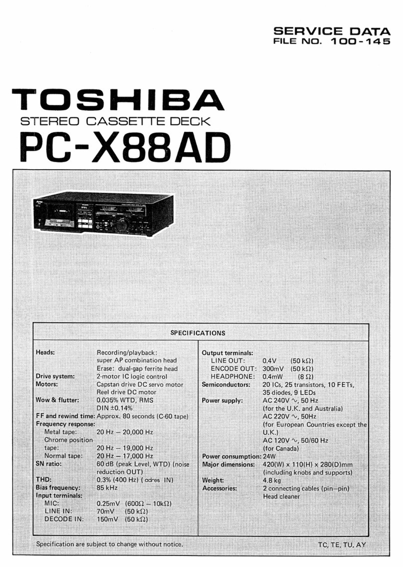 Toshiba PC-X88AD Mounting instructions Toshiba PC-X88AD Mounting instructions