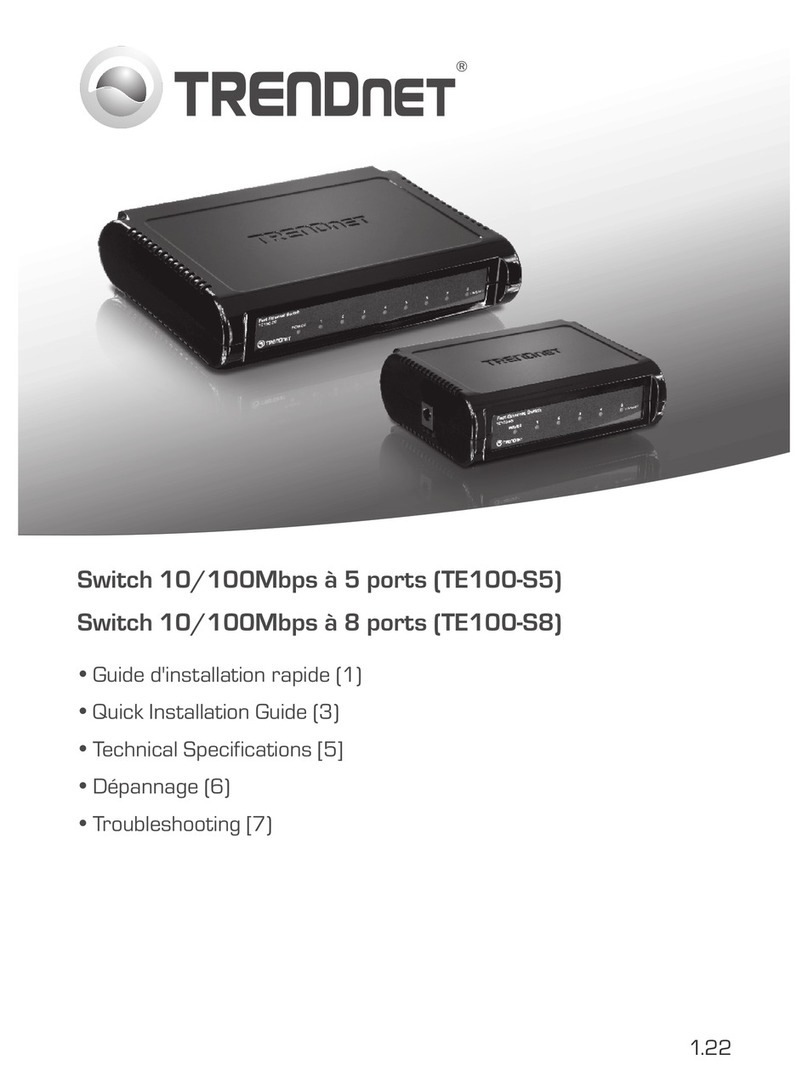 TRENDnet TE100-S5 User manual TRENDnet TE100-S5 User manual