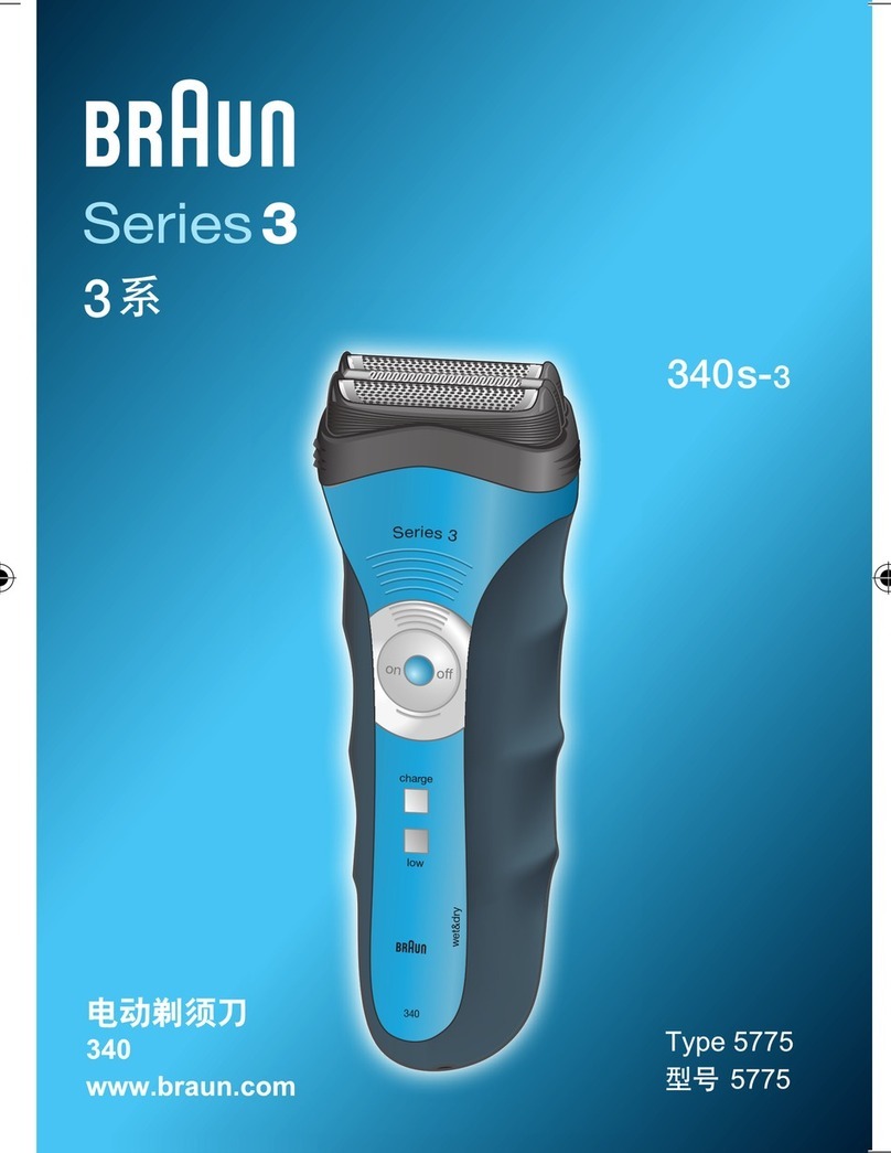 Braun 340s-3 User manual