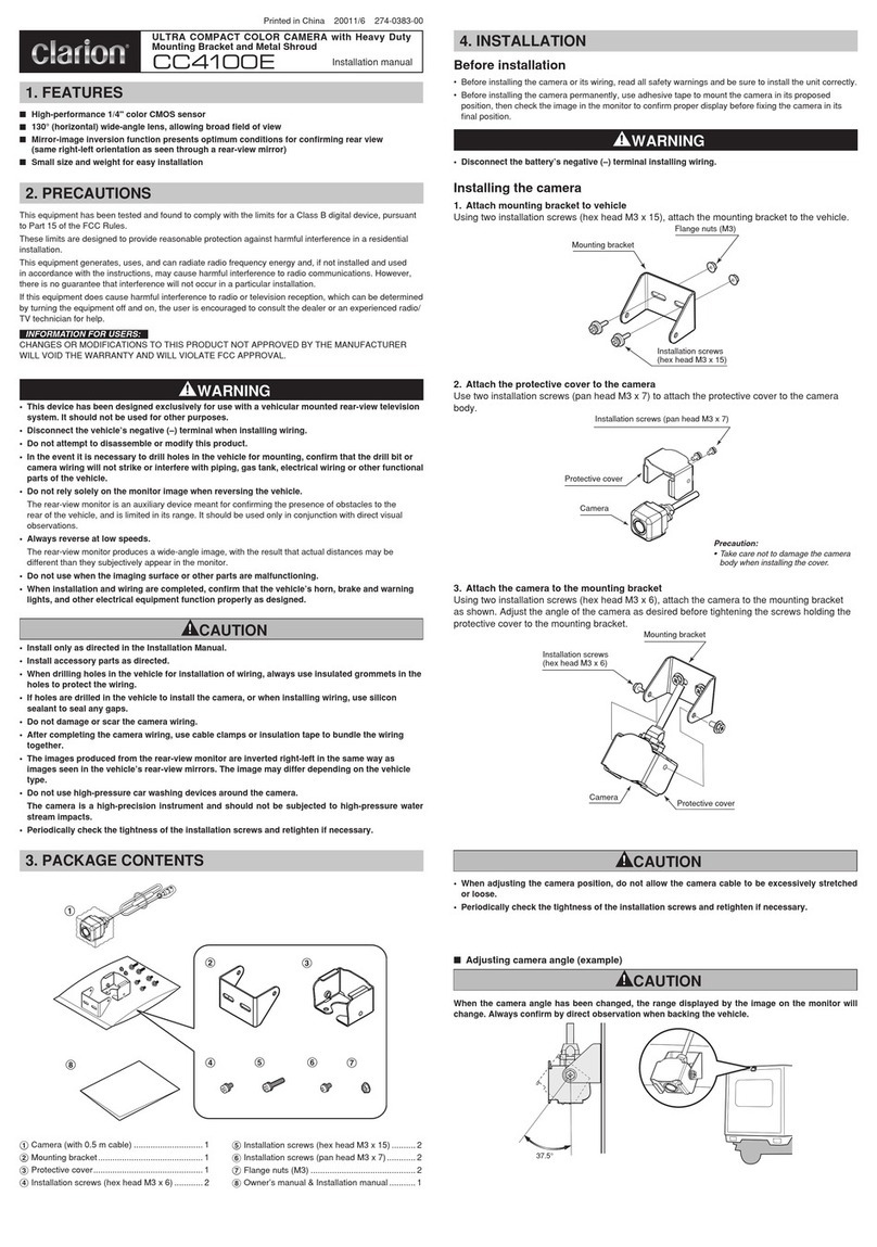 Clarion CC4100E User manual