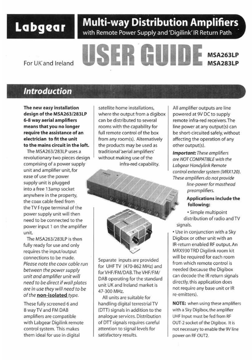 Labgear MSA263LP user guide