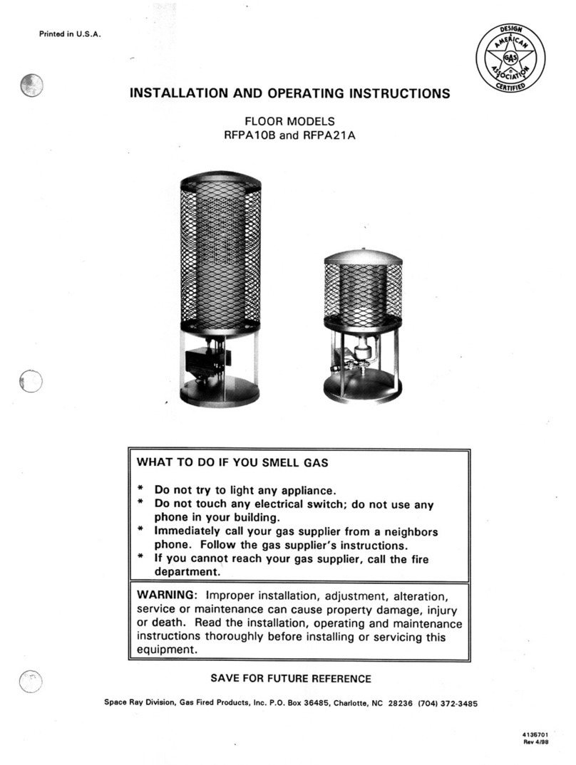 Space-Ray RFPA10B User manual