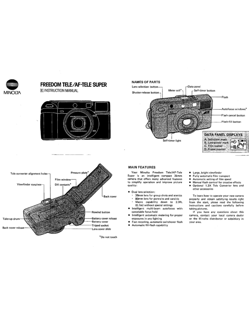 Minolta Freedom Tele Super User manual Minolta Freedom Tele Super User manual