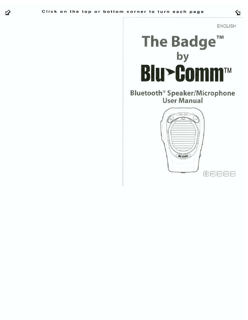 Blu-Comm The Badge user manual