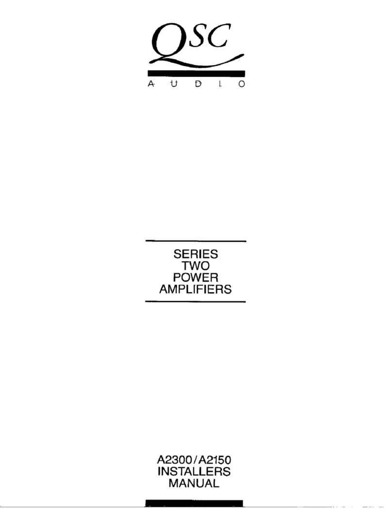 QSC A2300 User guide