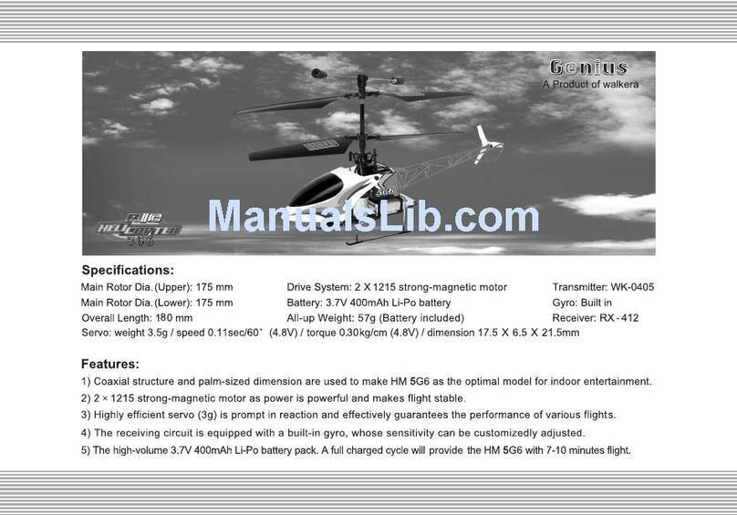 Walkera HM 5G6 User manual Walkera HM 5G6 User manual