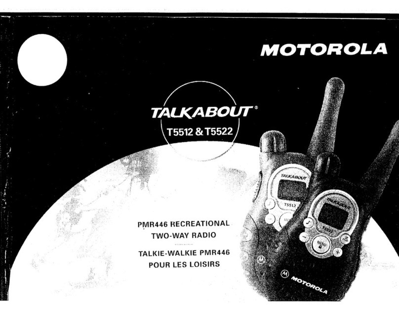 Motorola Talkabout T5512 manual