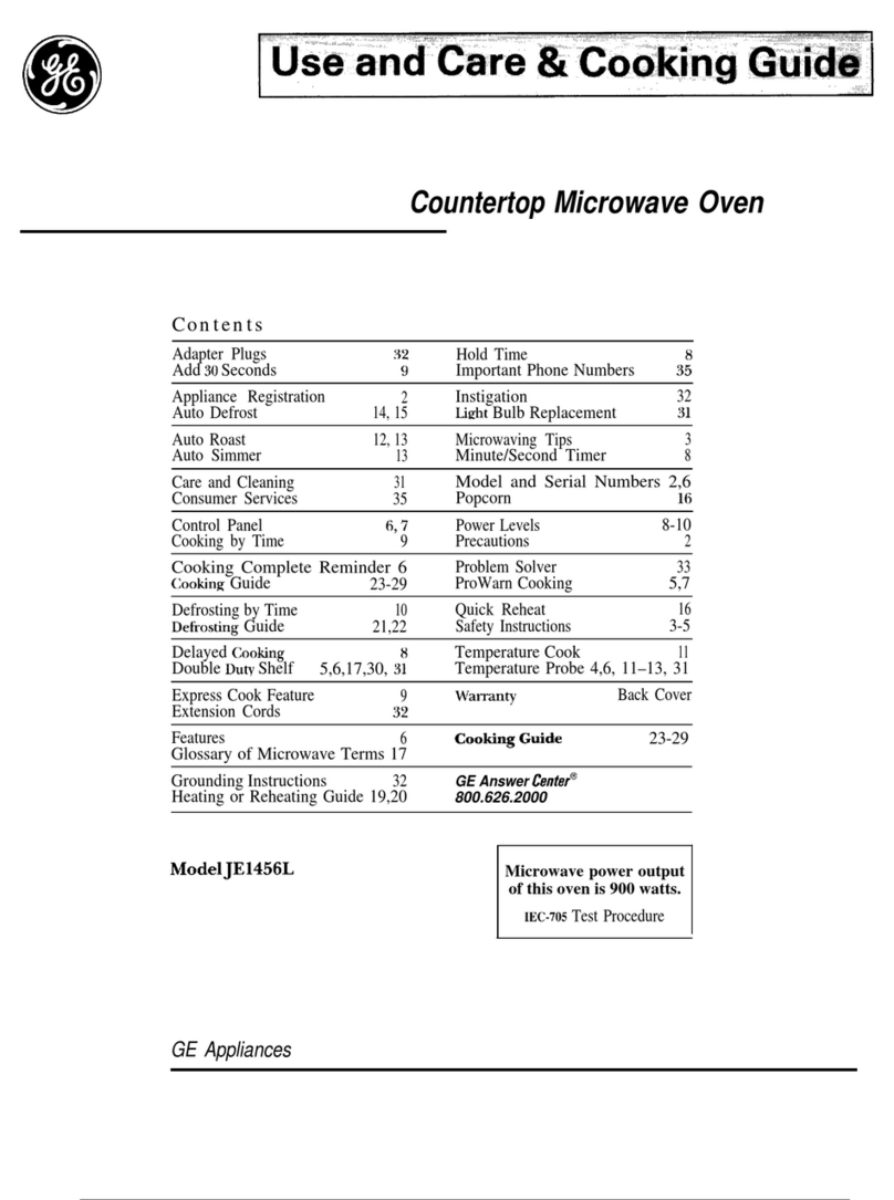 GE JE1456L User manual