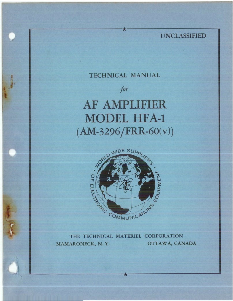 TMC HFA-1 User manual