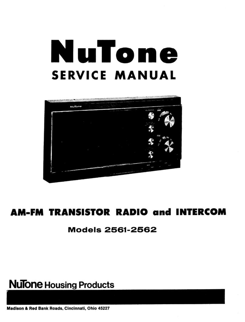 NuTone 2561 User manual