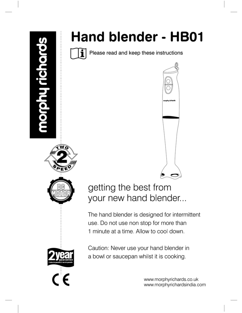 Morphy Richards HB01 User manual