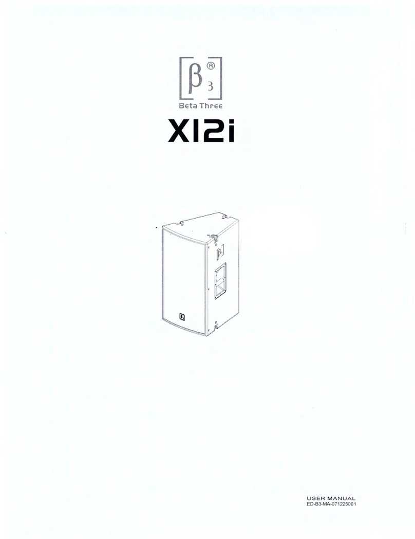 Beta Three XI2i User manual