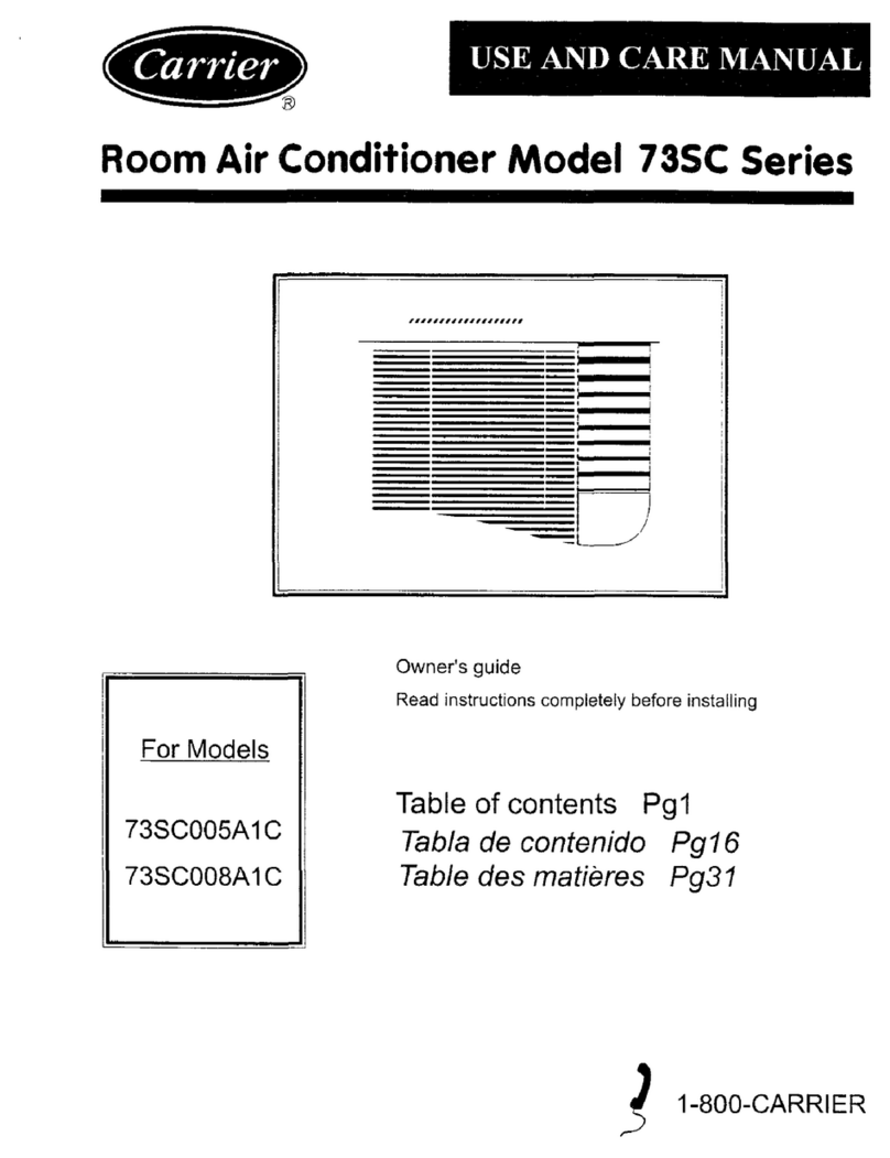 Carrier 73SC005A1C User manual Carrier 73SC005A1C User manual