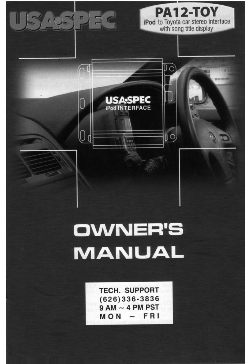 USASPEC PA 12-TOY User manual USASPEC PA 12-TOY User manual