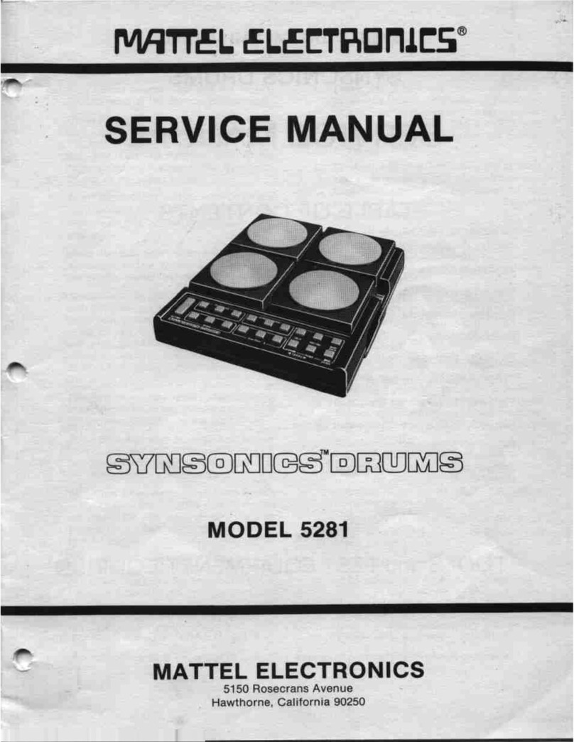 Mattel Synsonics 5281 Service manual