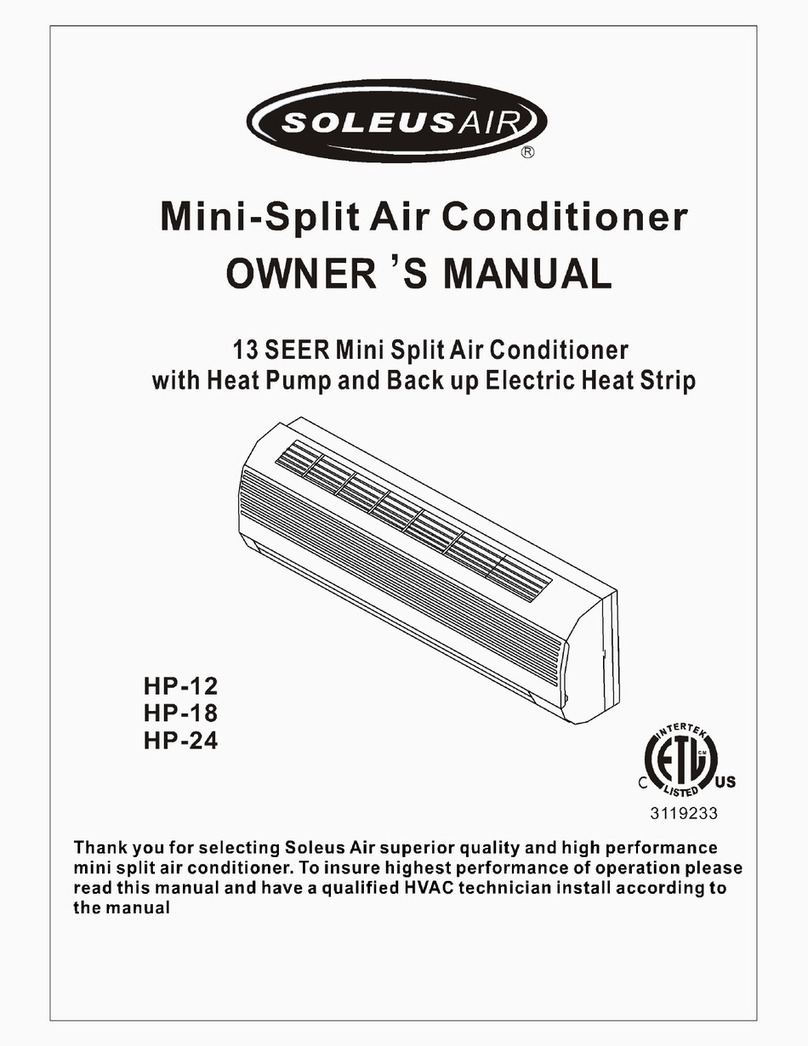 Soleus Air HP-12 owner's manual
