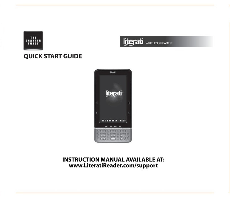 Sharper Image Literati quick start guide