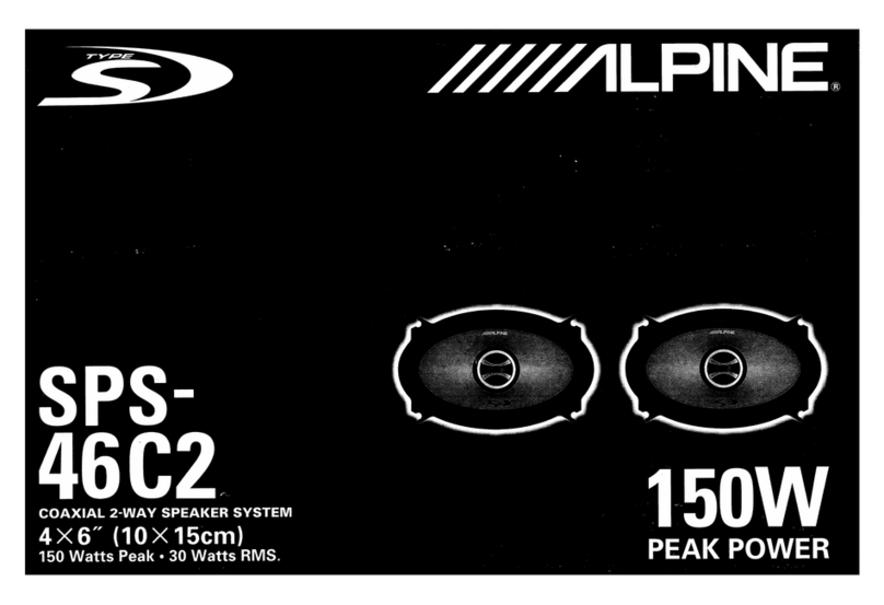 Alpine SPS-46C2 User manual