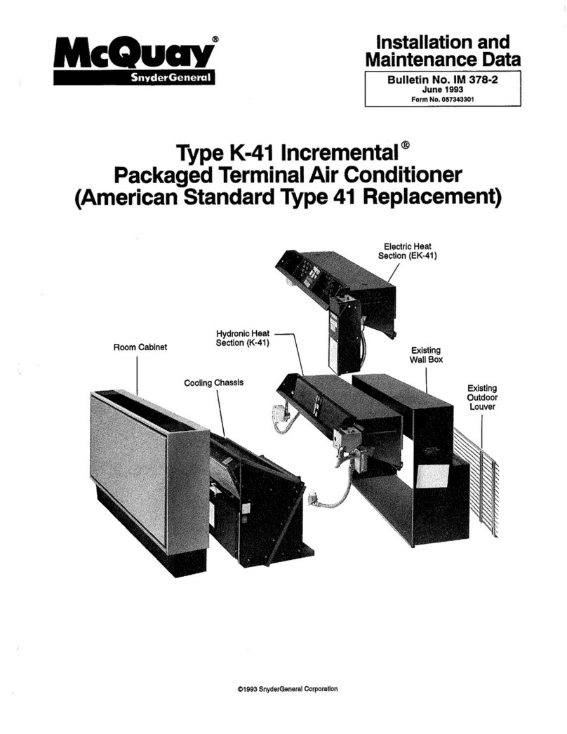 McQuay MEK 009 A 03 AS Instruction Manual