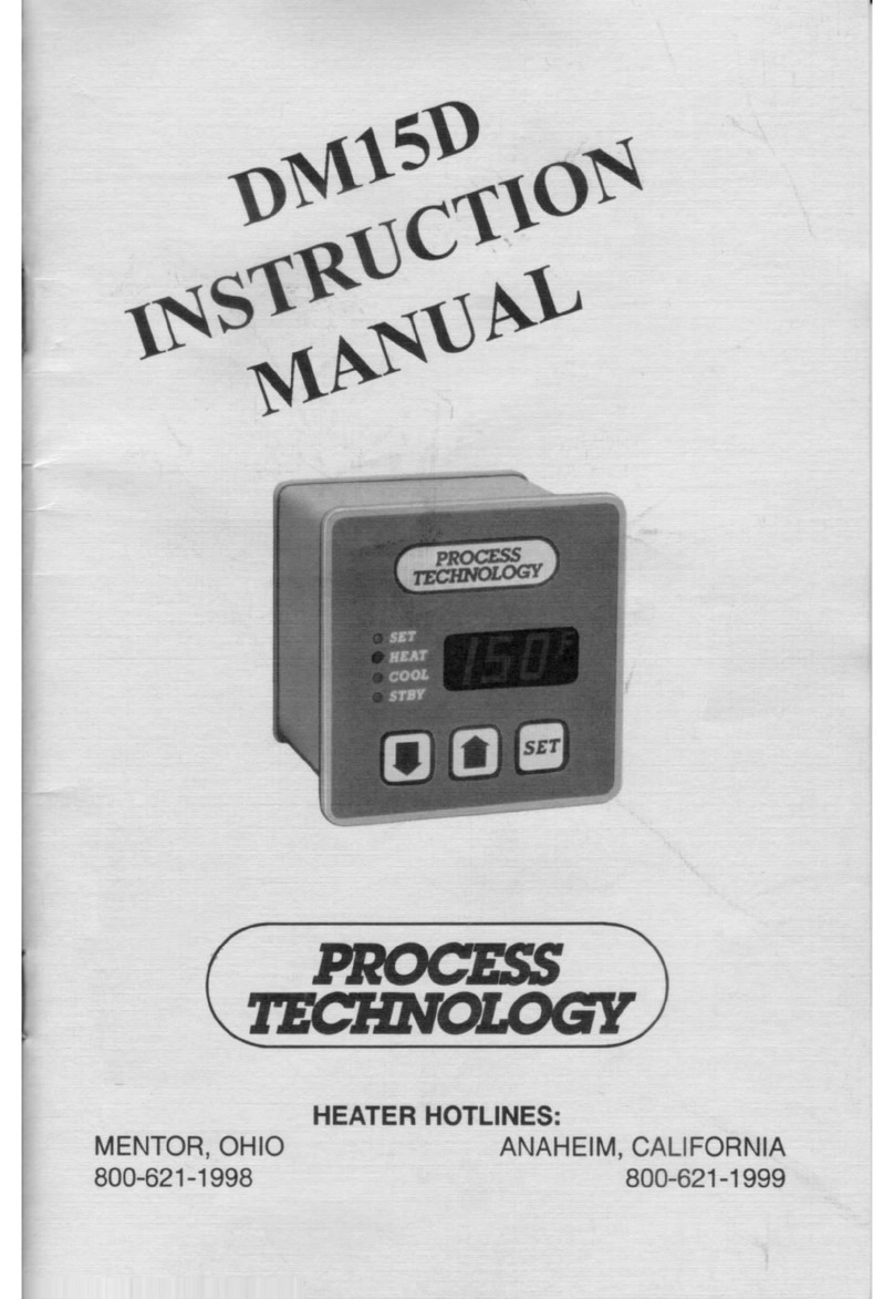 Process Technology DM15D User manual