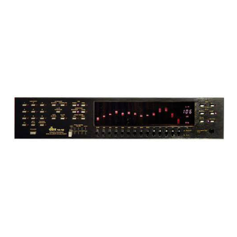 dbx 14/10 User manual