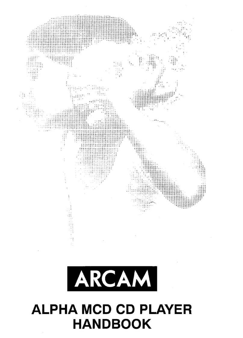 Arcam Alpha MCD User manual