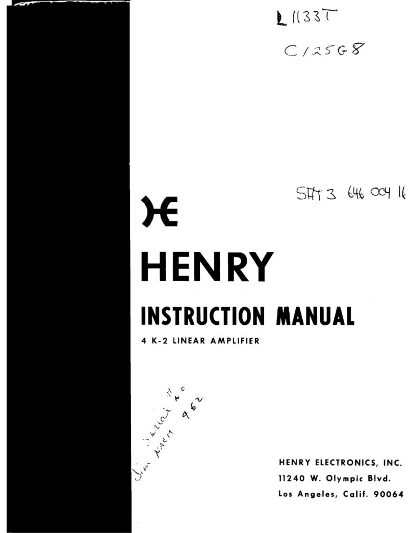 HENRY 4 K-2 instruction manual
